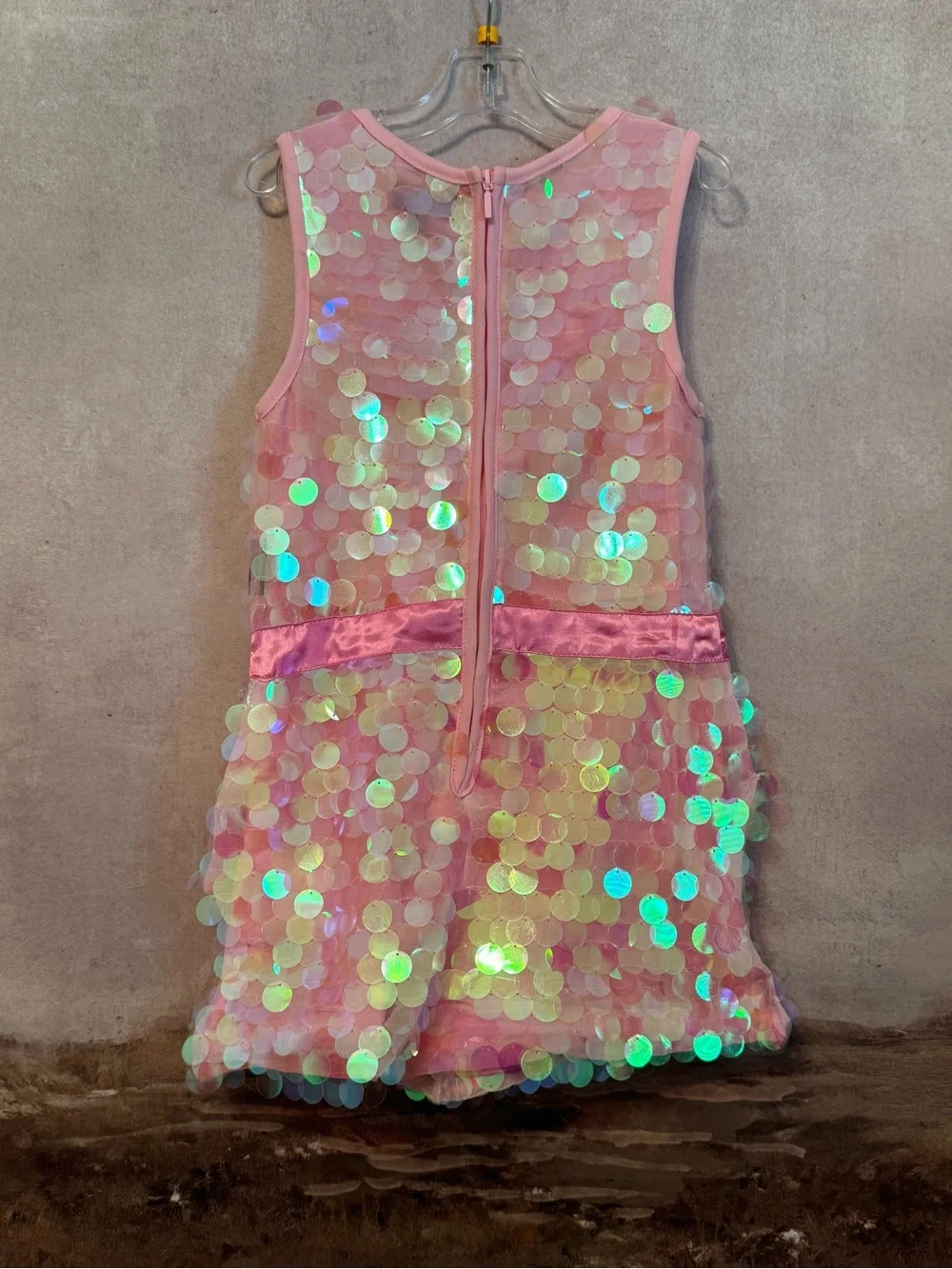 GIRLS Jojo Siwa Pink Sequin Romper Nickelodeon / 6/6X